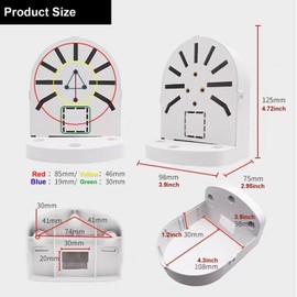 PUYREEINN 2 Pack Dome Camera Junction Box, Security Dome Camera Holder, CCTV IP Surveillance Camera Holder, ABS Plastic Indoor Outdoor Dome Camera Mount