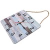 Wall Clock Industrial Style Silent Quartz Movement Density Board Large