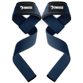 DMoose Fitness straps para gym mujer - Correas de levantamiento de silicona antideslizante - muñequeras gym - accesorios para entrenamiento de fuerza - straps
