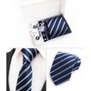 Ties for Men Set with Pocket Square Cufflink and Tie