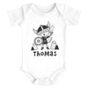 SpecialMe® Baby Bodysuit with Name Print Little Viking Skandi Style