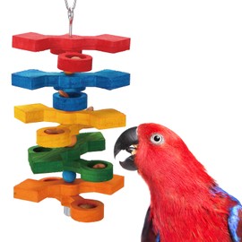 Super Bird Creations SB1221 Hide n Seek Foraging Bird Toy - Interactive Bird Toy for Foraging Fun - African Greys Medium Conures Eclectus - Fillable with Treats - Ideal for Medium to Large Bird Size