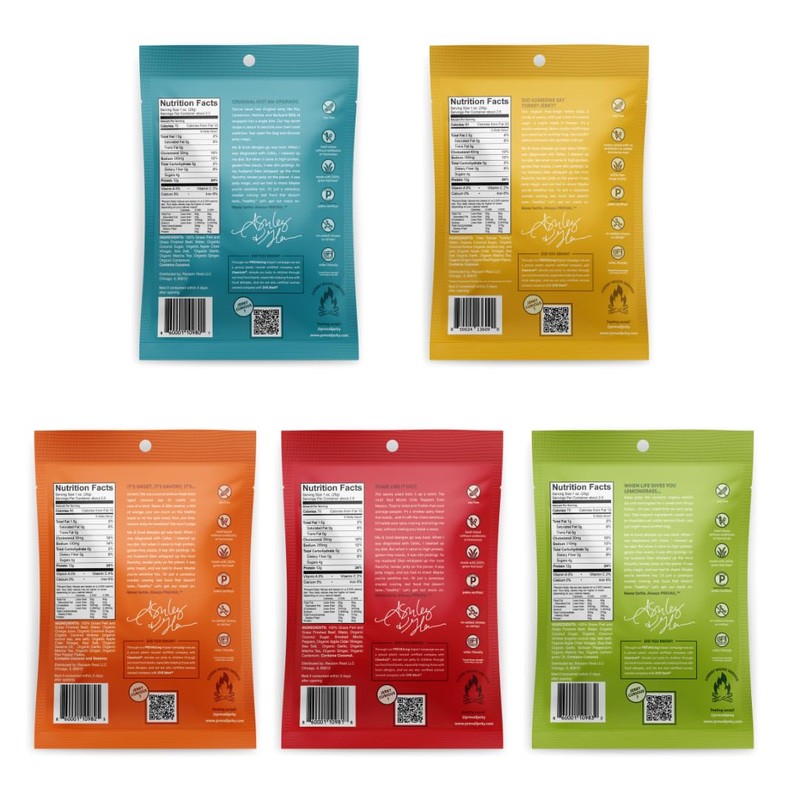 PREVAIL. Jerky Grass fed Beef and Free Range Turkey Jerky