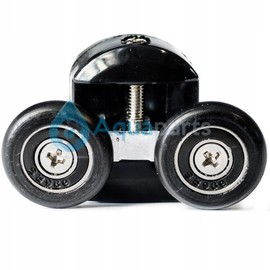 AquaParts Shower Cubicle Rollers, Diameter 23 mm Wheel Diameter, Pack of 8, for Shower Cubicle Door, Sliding Door, Shower Door Wheels, Castors, Shower Door Rollers