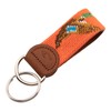 Huck Venture - Llavero de piel cosido a mano, Pato,