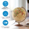 Waypoint Geographic Journey Globe, 12" Illuminated Antique Ocean-Style World Globe,