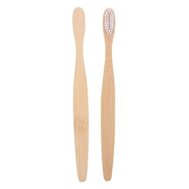OSALADI 2pcs Bamboo Toothbrush Tooth Brush Adult Toothbrush Flexible Toothbrush Doll Head Bamboo Charcoal