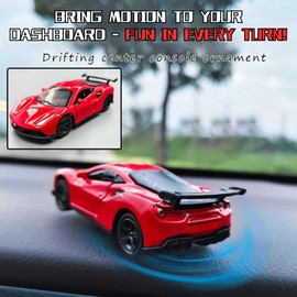 Alloy Car Model Drifting Spin Ornament, Metal Dashboard Decoration, Interior Decoration (FZ008)