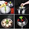 Vegetable Steamer Basket, Stainless Steel Folding Steamer Basket Insert for