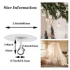 Crhexpva No Hole Adhesive Ceiling Hooks for Hanging Light Plants,Sticky