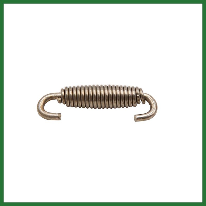 Motoforti 10pcs Silver Tone Motorcycle Exhaust Pipe Muffler Springs Swivel