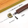 JeeSoarToFar Antique Leather Handle Set, 3 Sizes, Bronze Joints, Apply