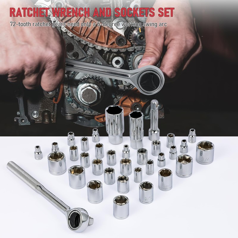 BOVONO 191 PCS Tool Sets for Men, Home Tool Kit