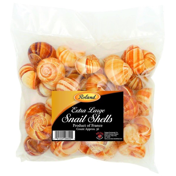 Roland Foods Extra Large Snail Shells, Specialty Imported Food, 36