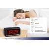 TFA Dostmann Digitaler Wecker ROXY mit roten LED Ziffern, 60.2024.10,