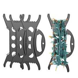 CYLHCM 4PCS Christmas Multifunctional Light Storage Holder, 11.8Inch Plastic Light Organizer Holiday Decorative Light Storage Light Storage Set for Tree Lights Extension Cord Garland