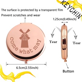 KEYCHIN Moulin Rouge - Espejo de maquillaje compacto Moulin Rouge para los fanáticos de Moulin Rouge (Come What May-RG)