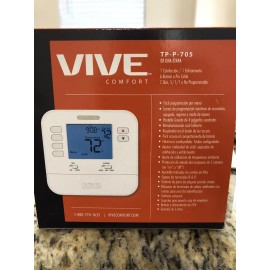 VIVE COMFORT TP-P-705 Programmable Thermostat Single Stage New In Box.