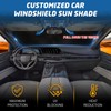 Car Windshield Sun Shade, Reflective Windshield Sunshade with Storage Pouch