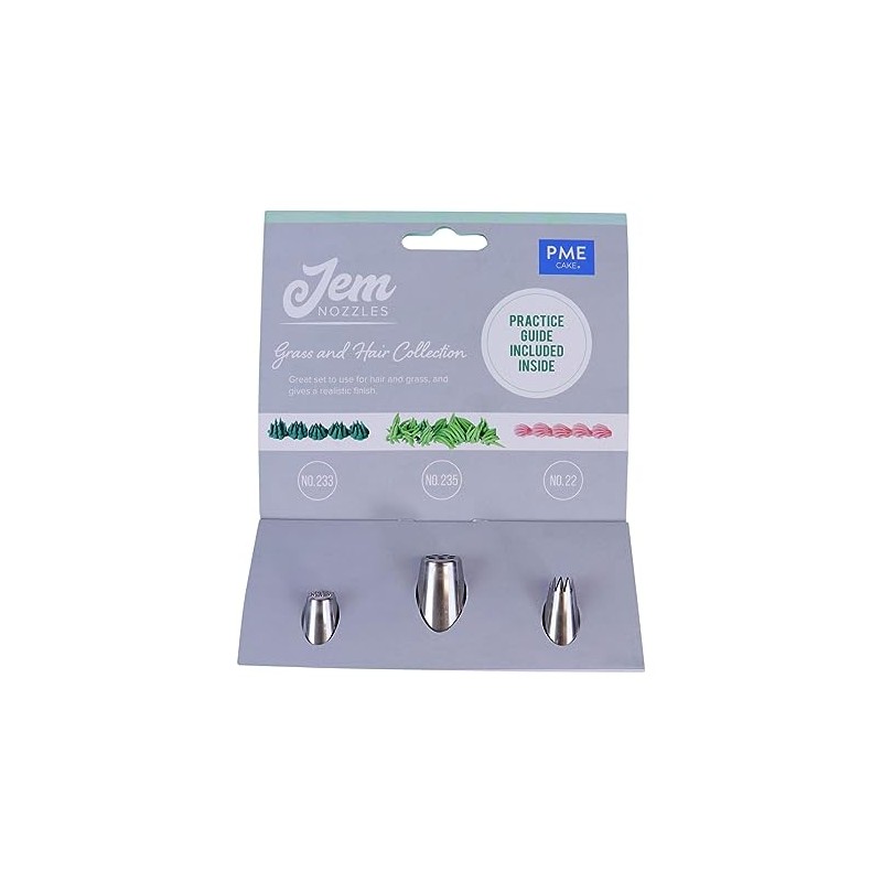 PME NZ1008 Jem Nozzles Set – Grass & Hair Collection,