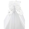 TupTam Baby Cot Canopy with Crown and Bow Chiffon, Stars