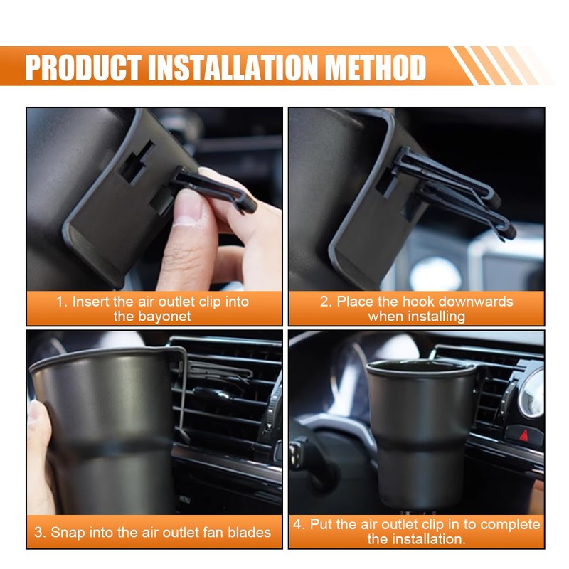 Hanging Car Cup Holder, Multi-Function Cup Holder Organizer with Air