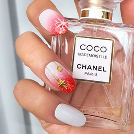Basic Christmas Nail Tips - Natural / 베이직 크리스마스 네일팁 - 내츄럴