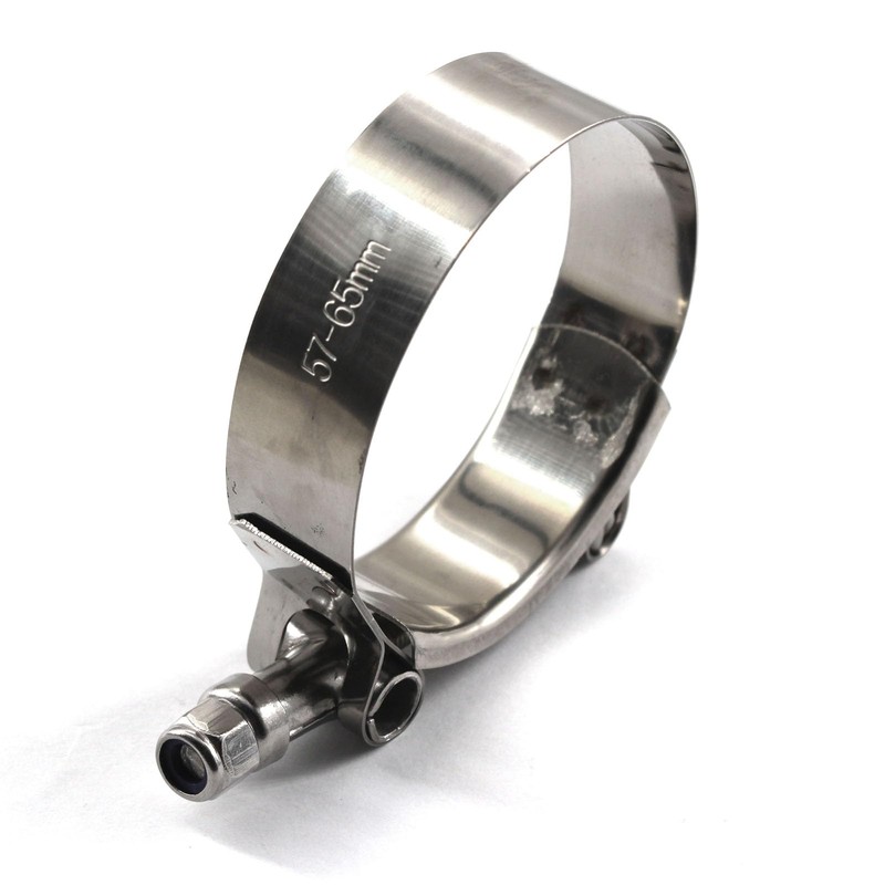 70-78mm 304 Stainless Steel T Bolt Hose Clamp Heavy Duty