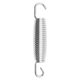 ZONADAH Pack of 10 Pcs 12cm Springs with Free T-Hook for Trampoline Dual Hook Heavy Duty Rust Resistant Galvanised Steel Trampoline Parts Easy Install Replacement Outdoor