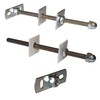 Cast Iron Radiator Stay/Bracket/Tie/Retainer/Fixing White (Threaded Fixing) (Back Plate Fixing)