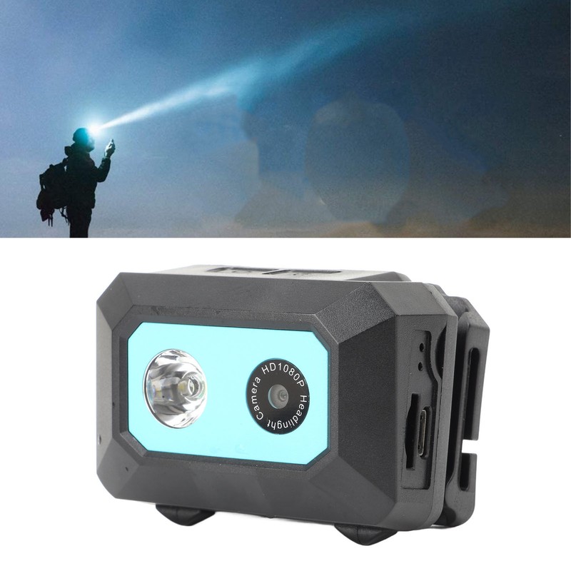 1080P Head Mounted Video Camera DVR LED Headlamp HD Head