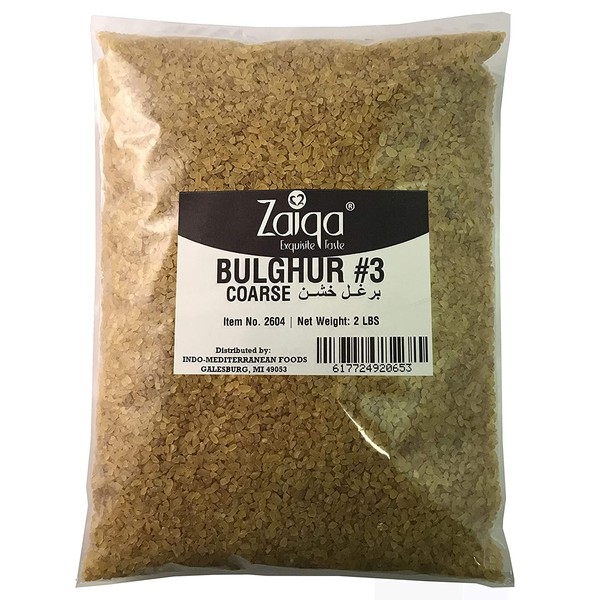 Bulgur Wheat #3 | Easy to Prepare, Delicious to Taste, 100% Whole Durum Wheat | Good for Nutritious Quick Side Dishes, Pilafs & Soups | Also a Rice Alternative - 2 LBS (No. 3 - Coarse Grain)