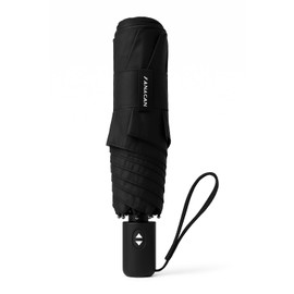 FANACAN Lightweight Folding Umbrella, 3 Seconds Folding Umbrella, Memory Foam Folding Umbrella, Lightweight, Compact, One-Touch Auto Open and Close, Durable, Windproof, Large Umbrella, Men's, Black