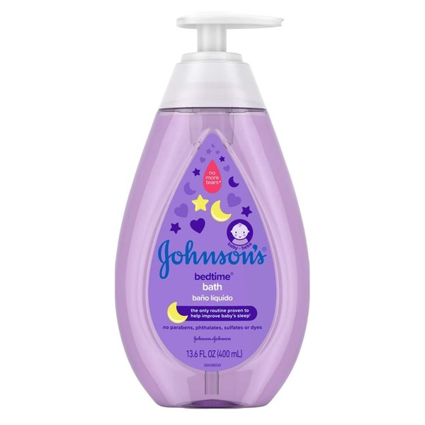 Johnsons Tear-Free Baby Bedtime Bath 13.6 Ounce (400ml) (2 Pack)