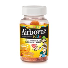 Airborne Kids Gummies Vitamin Immune Support Supplement, Assorted Fruit Flavors, 667 mg, 42 Count