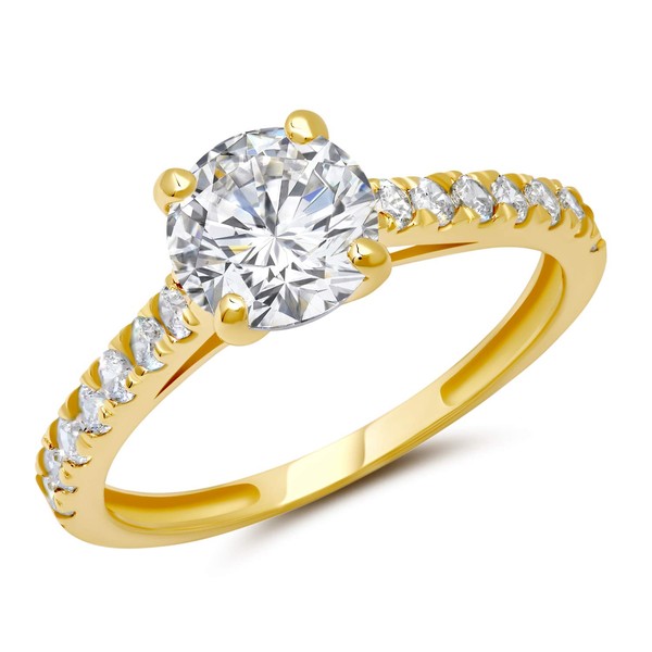 MAX + STONE 1.2 Carat Cubic Zirconia Engagement or Anniversary
