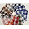 LushFabric Gingham Linen Checked Fabric Plaid Material Buffalo Check -