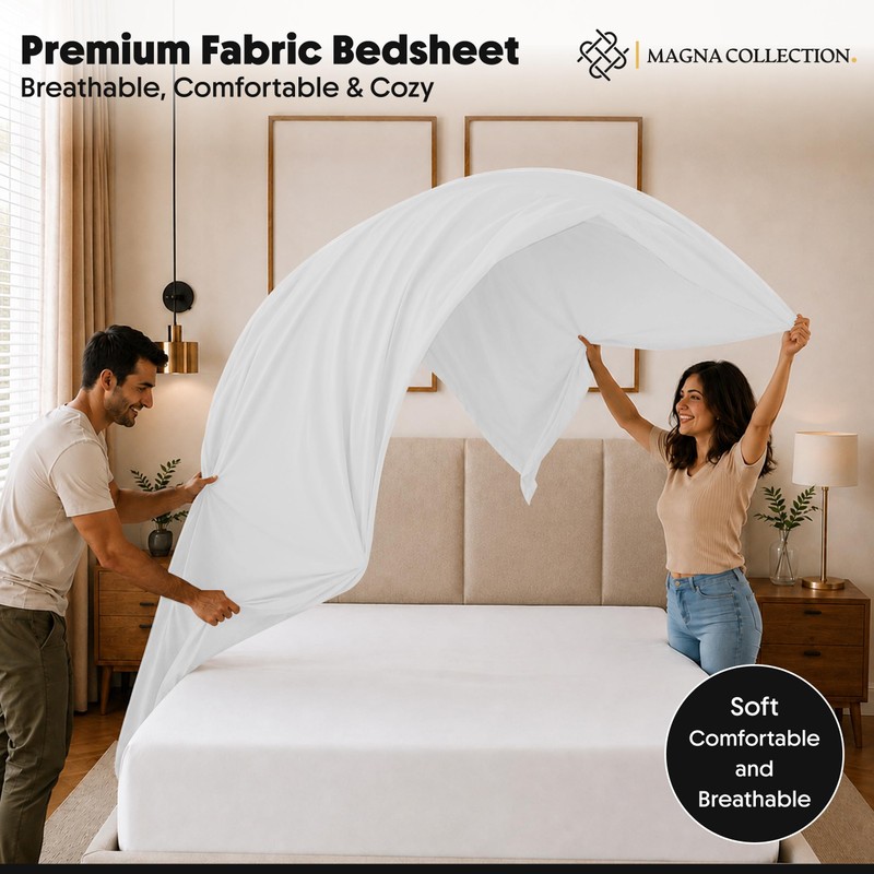 MAGNA COLLECTION King Flat Bed Sheet 275 x 265 cm