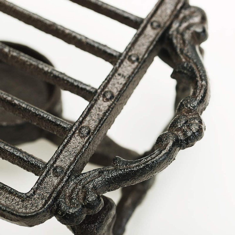 Sungmor Heavy Duty Cast Iron Teapot Dish Warmer Stable Holder