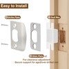 MOSECYOU Standard Door Strike Plate with Spacer Shim, Universal Striker