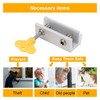 Set of 4 Sliding Window Lock, Adjustable Window Security Lock