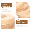 Solid Wood Lamp Base Round Table Lamp Base for Night