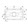 Wiska 10109900 COMBI 206 BK 3xWAGO 221-413 Junction Box, 85x49x51mm,