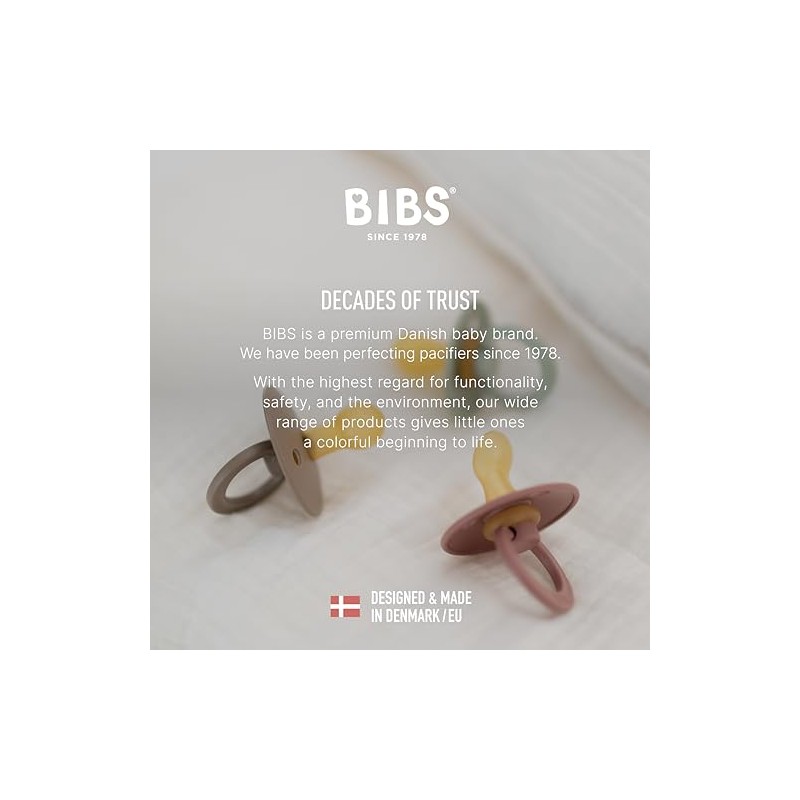 BIBS Chuponess Try-it Colour Liberty Eloise, Pack de 3, Tetina