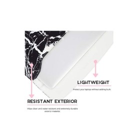 Funky Rico Marble Laptop Sleeve (Black)