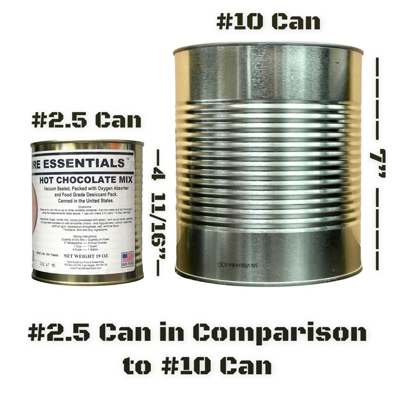 Future Essentials Canned Hot Chocolate Mix- Makes 2.5 Liters