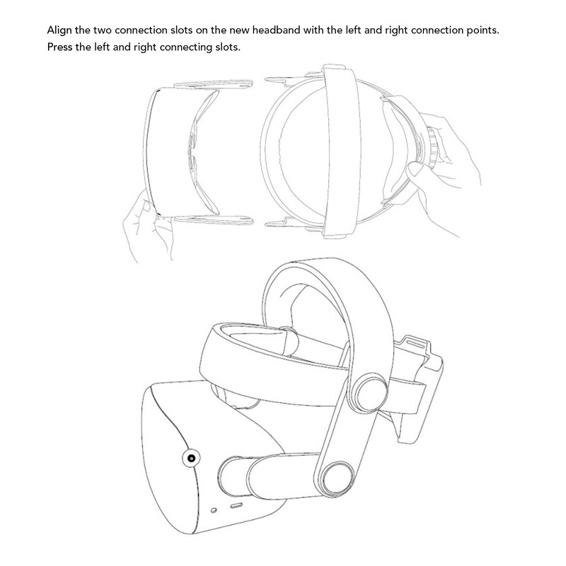 Head Strap Enhanced Support Reduce Pressure Length Adjust Replace Headband
