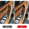 CCR Technology 2PCS Black Snap-On Interior Door Pull Handle Cover