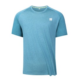 SENBWL Mens Workout Shirts Cationic Short Sleeve Moisture Wicking Athletic Quick Dry Fit Running Hiking Camping Tennis Pickleball T-Shirts for Men 8324 Green S