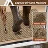 COSY HOMEER Door Mat Non-Slip Entryway Rugs Dirt Trapper, 20"x32",